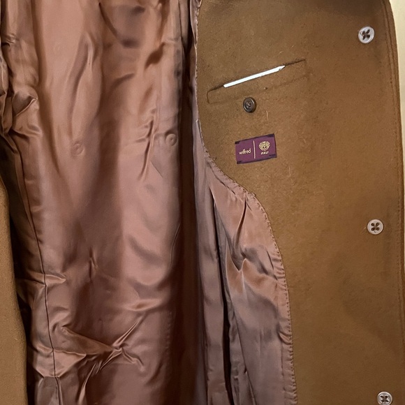 Women's Wilfred Tobacco Colored Wool-Cashmere Blend Coat - Picture 3 of 6